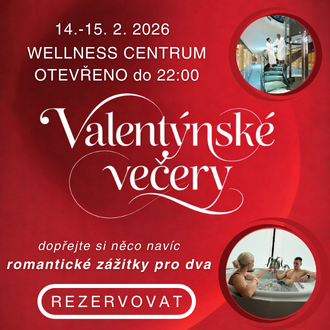 valentýnské večery ve wellness