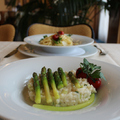 Krémové risotto s chřestem, parmazán, mascarpone